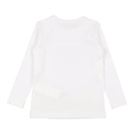 Monnalisa Shirt tinta unita con Stampa Bianco per Bambina 19B622 BIANCO MONNALISA 