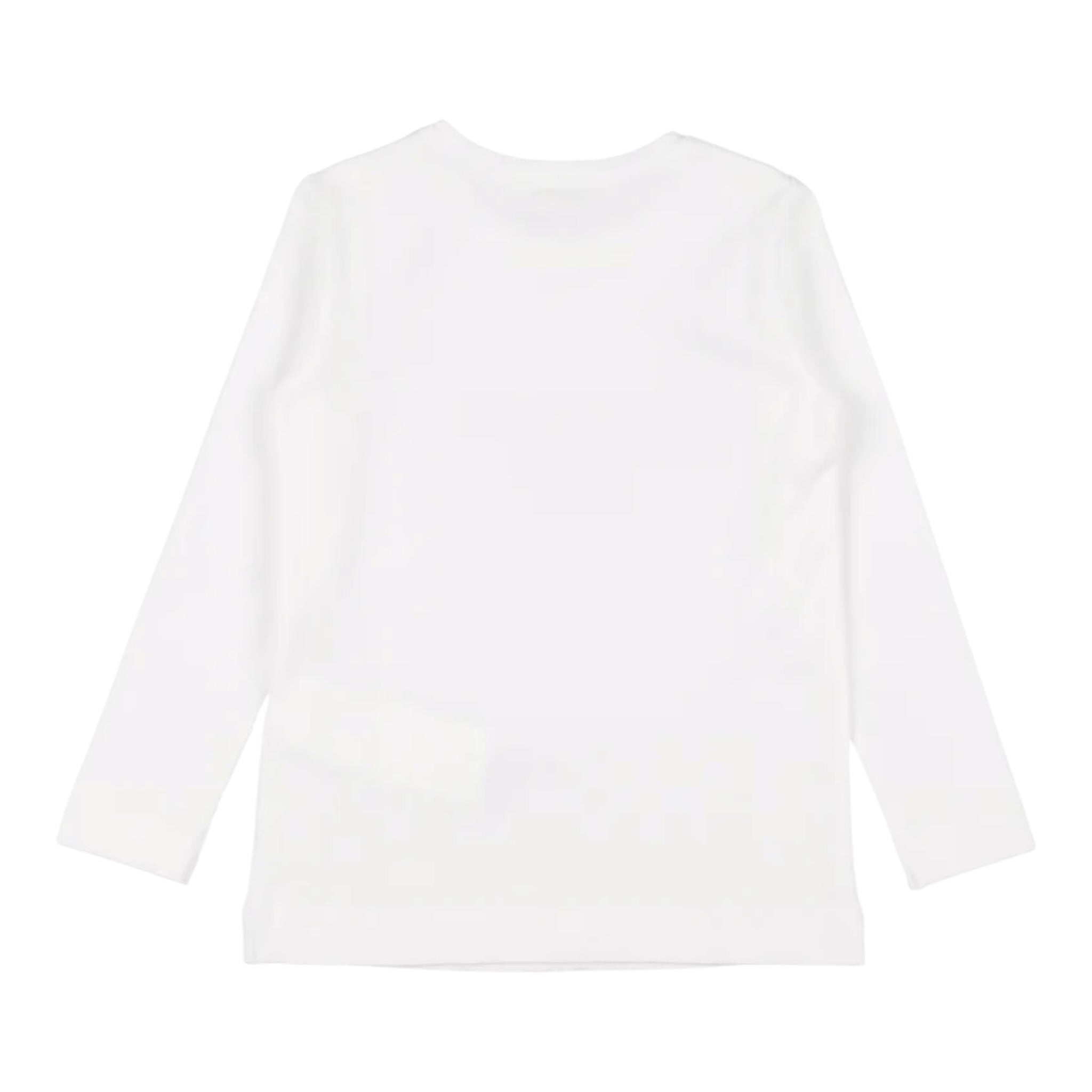 Monnalisa Shirt tinta unita con Stampa Bianco per Bambina 19B622 BIANCO MONNALISA 