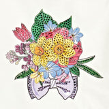 Monnalisa Shirt tinta unita con Stampa Bianco per Bambina 19B631 BIANCO MONNALISA 