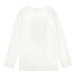 Monnalisa Shirt tinta unita con Stampa Bianco per Bambina 19D601 BIANCO MONNALISA 