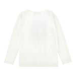 Monnalisa Shirt tinta unita con Stampa Bianco per Bambina 19D612 BIANCO MONNALISA 