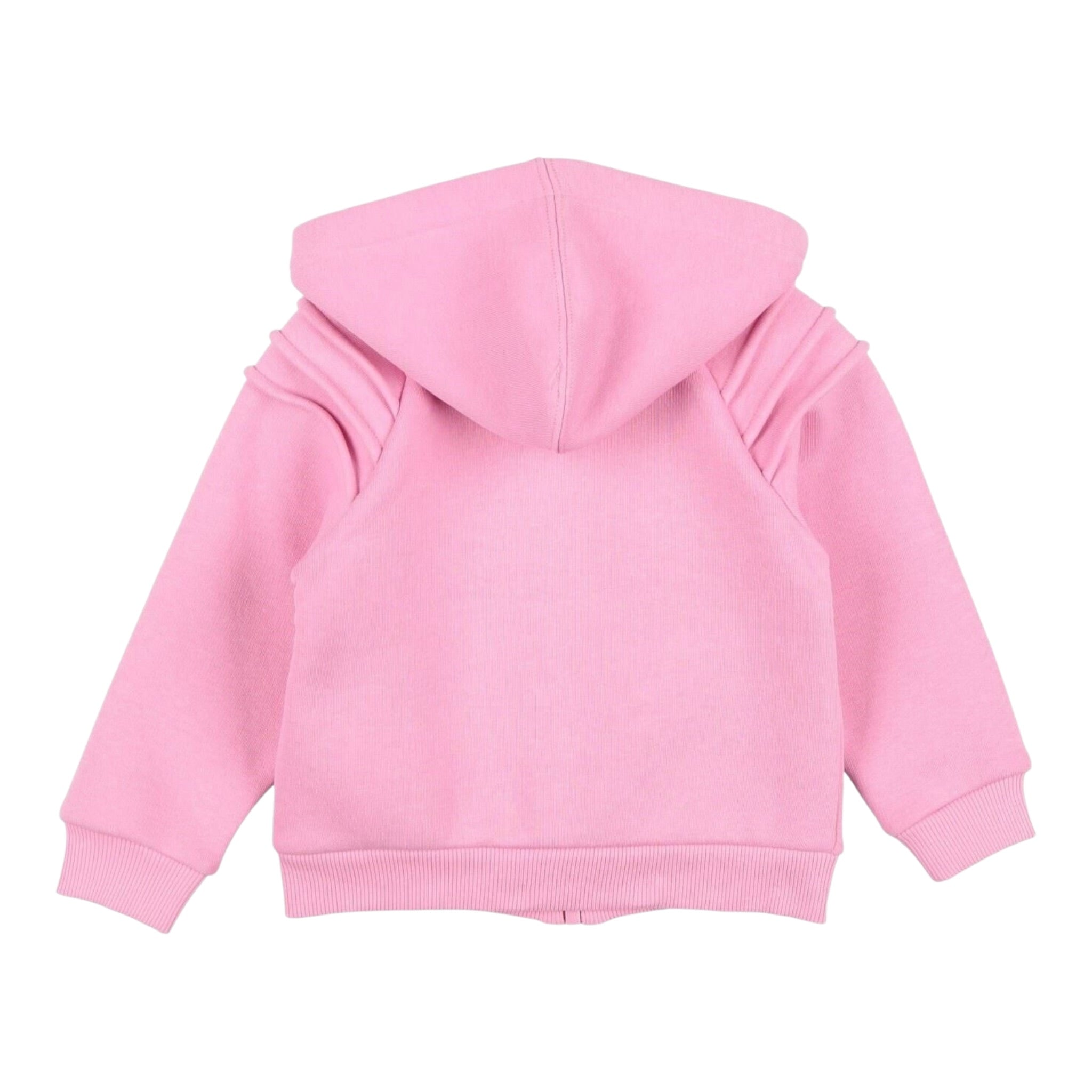 Monnalisa Felpa con Zip E Cappuccio tinta unita Rosa per Neonata 19D807 ROSA MONNALISA 