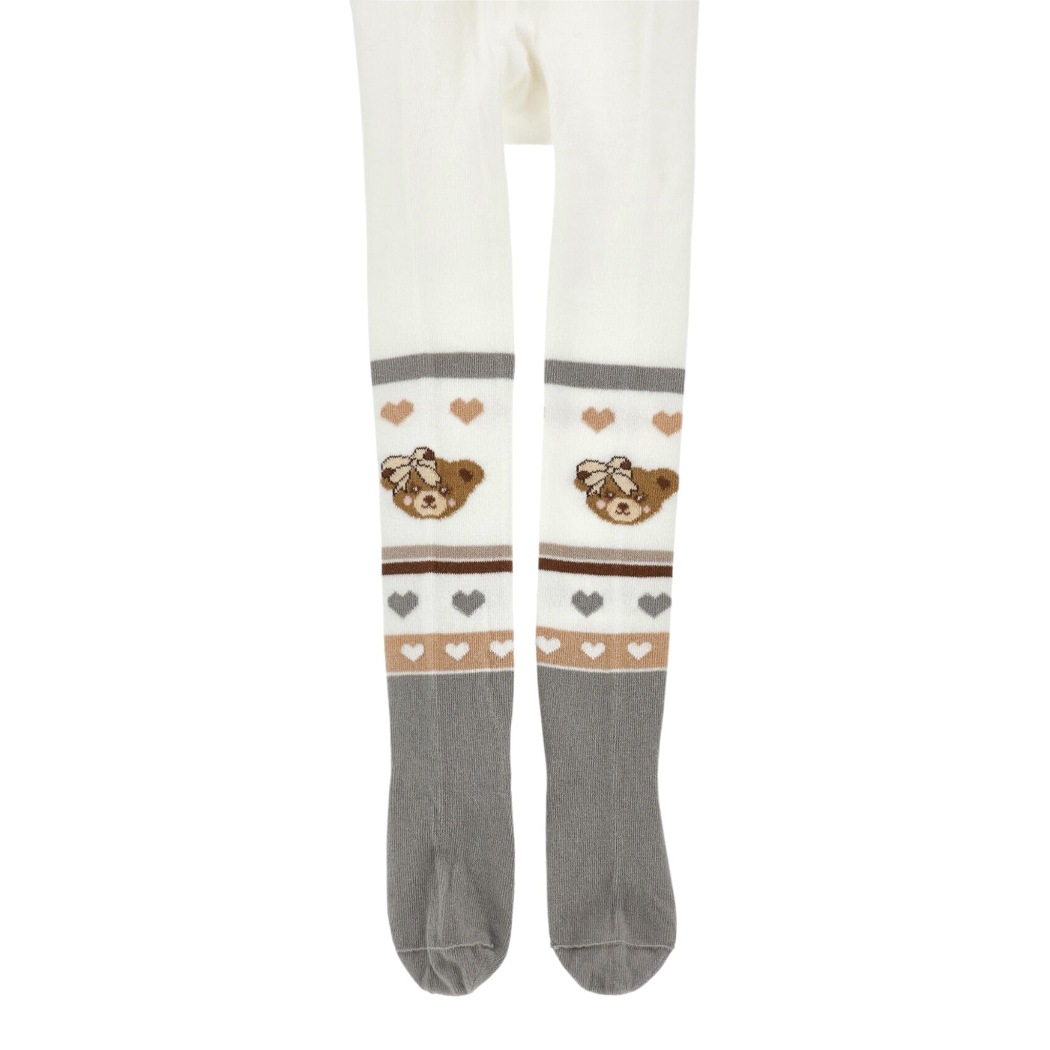 Monnalisa Calze tinta unita con Ricami Panna per Neonata 19F011 PANNA MONNALISA 