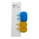 Monnalisa Fermagli Bicolore con Pon Pon Giallo per Bambina 19F2286088 GIALLO MONNALISA 
