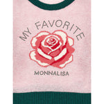 Monnalisa Maglia Girocollo tinta unita con Profili In Contrasto Rosa per Bambina 19F615 ROSA MONNALISA 