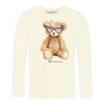 Monnalisa Shirt tinta unita con Stampa Bianco per Bambina 19F616 BIANCO MONNALISA 