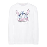 Monnalisa Shirt Girocollo tinta unita con Stampa Bianco per Bambina 19F618 BIANCO MONNALISA 