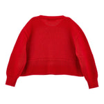 Monnalisa Cardigan tinta unita con Ricami Rosso per Bambina 19F801 ROSSO MONNALISA 