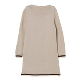 Monnalisa Abito In Maglia tinta unita con Brillantini Beige per Neonata 19F916N BEIGE MONNALISA 