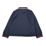 Monnalisa Polo tinta unita con Colletto E Taschino Blu per Bambino 220608 BLU MONNALISA 