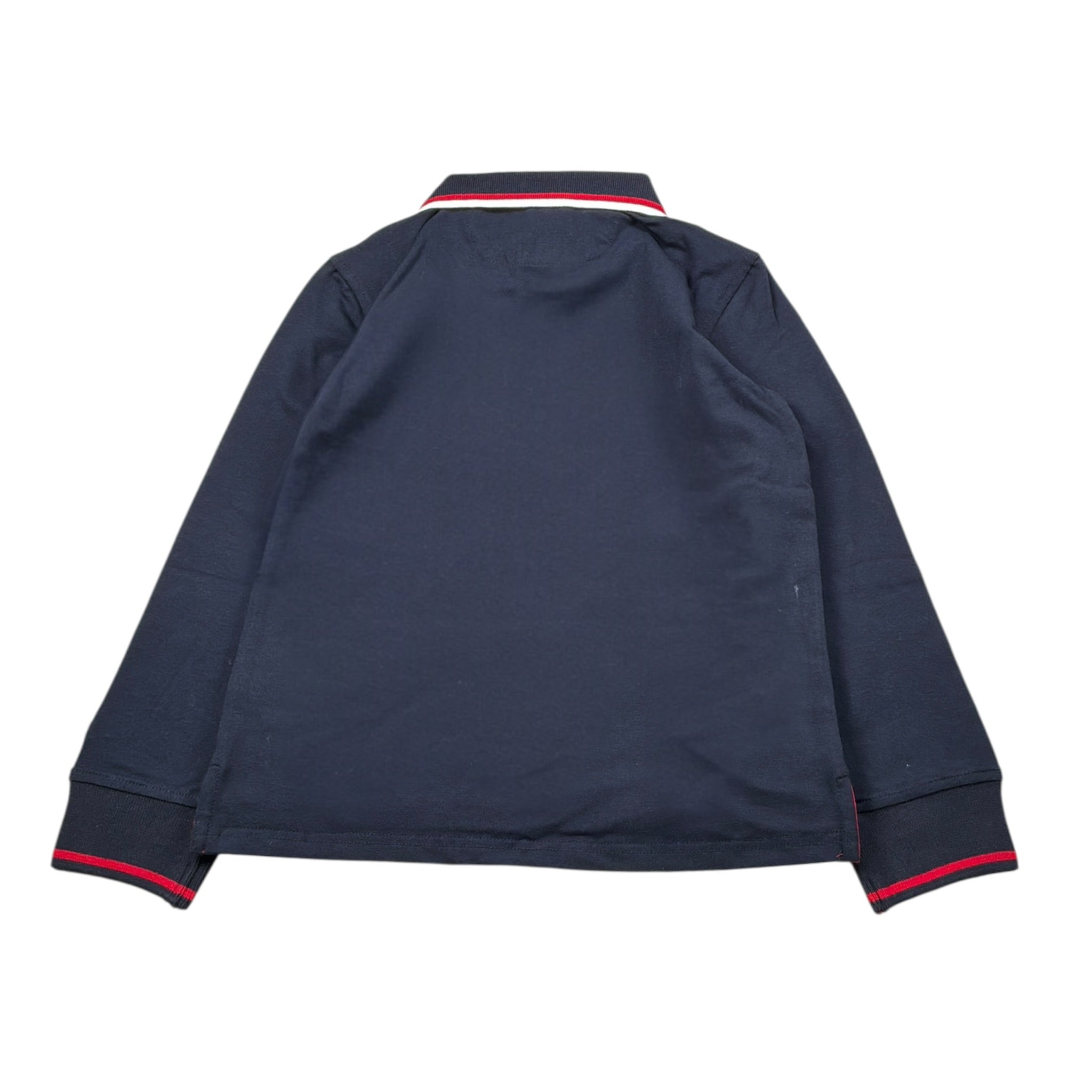 Monnalisa Polo tinta unita con Colletto E Taschino Blu per Bambino 220608 BLU MONNALISA 