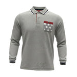 Monnalisa Polo tinta unita con Colletto E Taschino Grigio per Bambino 220608 GRIGIO MONNALISA 