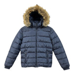 Monnalisa Giubbino tinta unita con Cappuccio Blu per Bambino 254104 BLU MONNALISA 