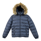 Monnalisa Giubbino tinta unita con Cappuccio Blu per Bambino 254104 BLU MONNALISA 