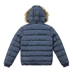 Monnalisa Giubbino tinta unita con Cappuccio Blu per Bambino 254104 BLU MONNALISA 