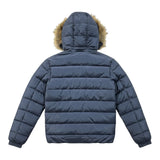 Monnalisa Giubbino tinta unita con Cappuccio Blu per Bambino 254104 BLU MONNALISA 
