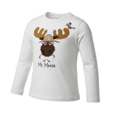 Monnalisa Shirt Girocollo tinta unita con Stampa Panna per Bambino 254603RE PANNA MONNALISA 