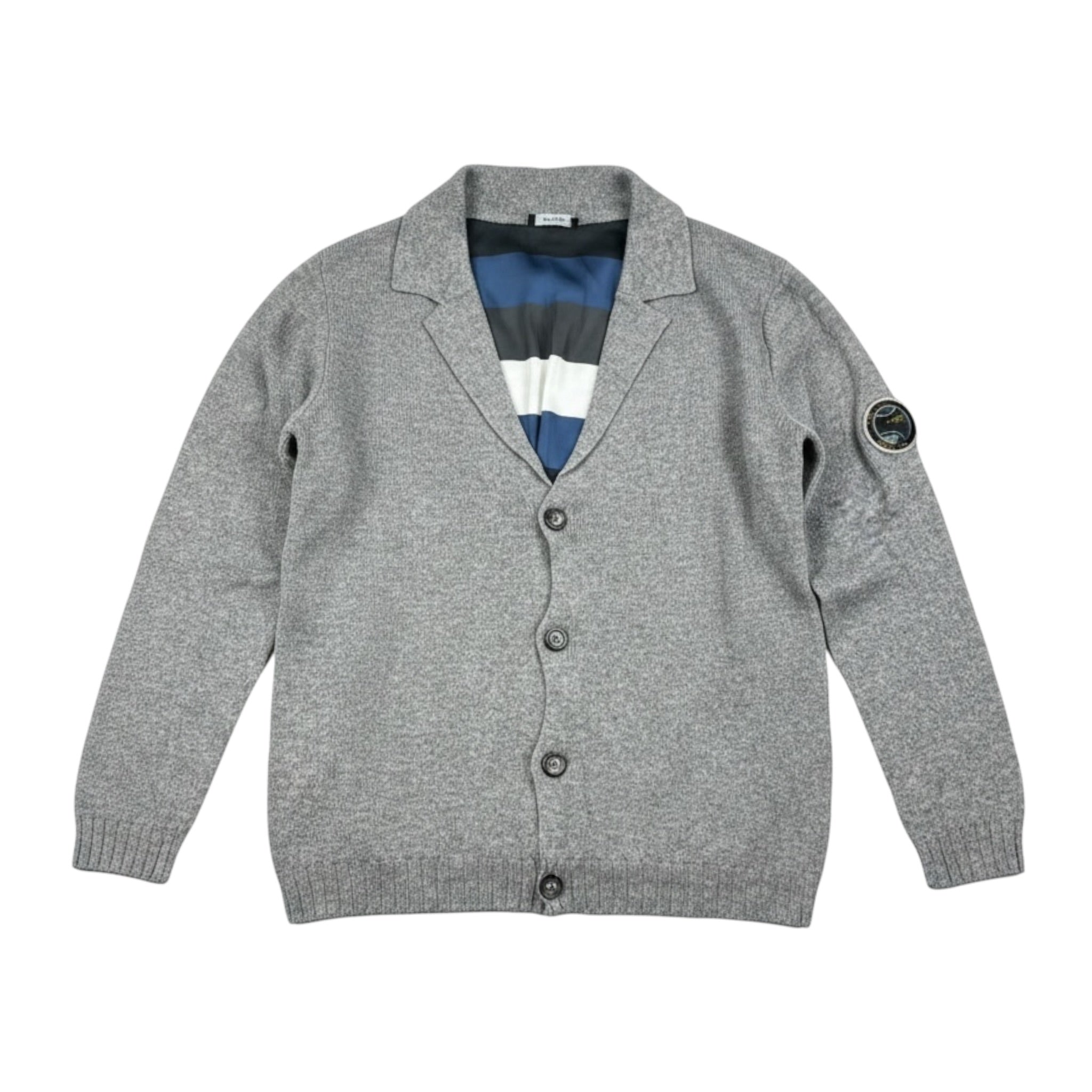 Monnalisa Cardigan tinta unita con Bottoni Grigio per Bambino 254802 GRIGIO MONNALISA 