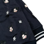 Monnalisa Felpa tinta unita con Zip Cappuccio E Stampa Blu per Bambino 2568028 BLU MONNALISA 
