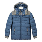 Monnalisa Giubbino tinta unita con Cappuccio Blu per Bambino 25815 BLU MONNALISA 