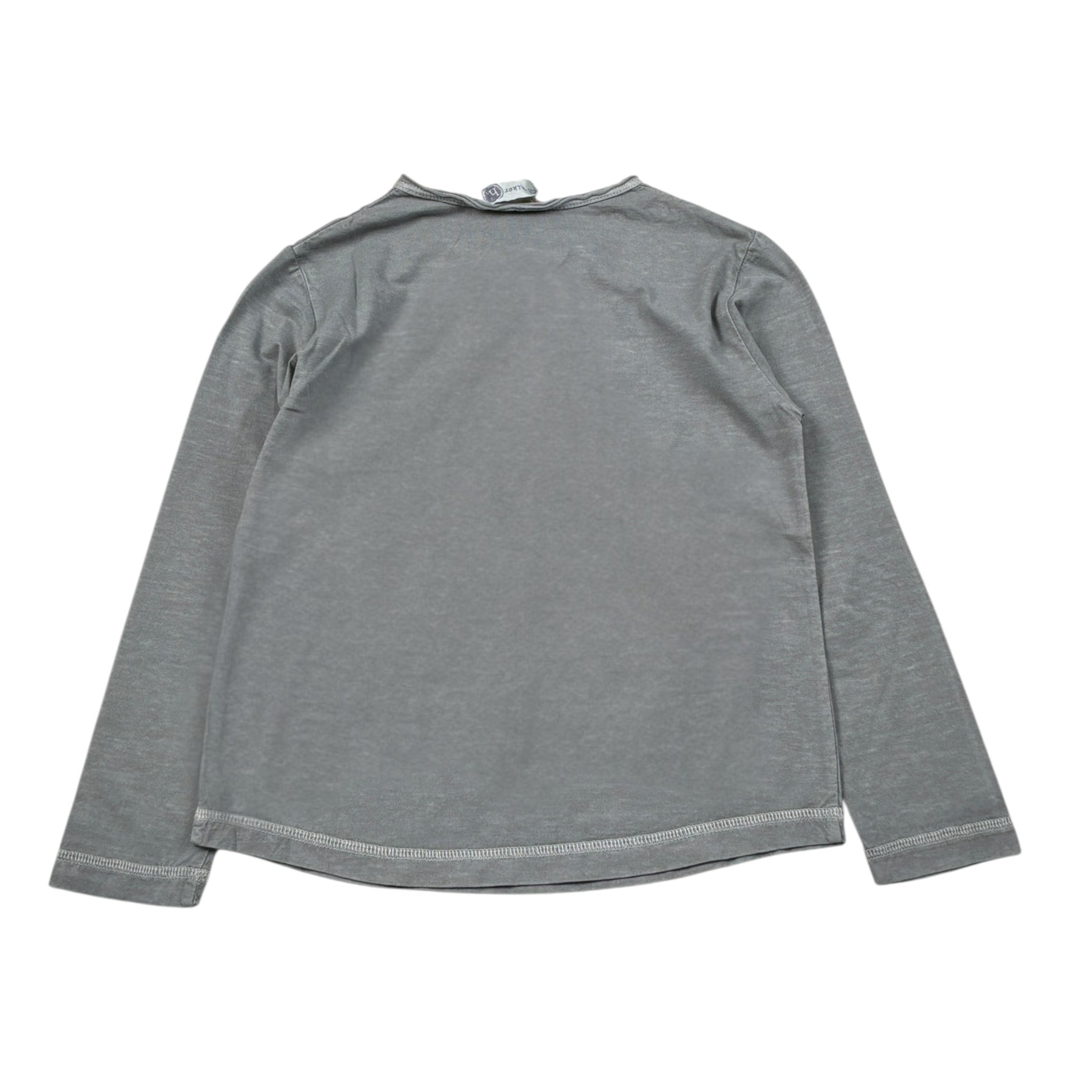Monnalisa Shirt Girocollo tinta unita con Stampa Grigio per Bambino 258611R1 GRIGIO MONNALISA 