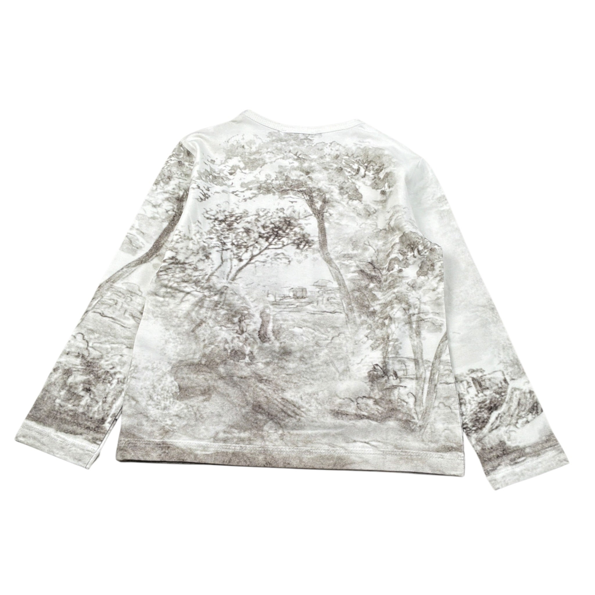 Monnalisa Shirt Girocollo tinta unita con Stampa Bianco per Bambino 258620 BIANCO MONNALISA 