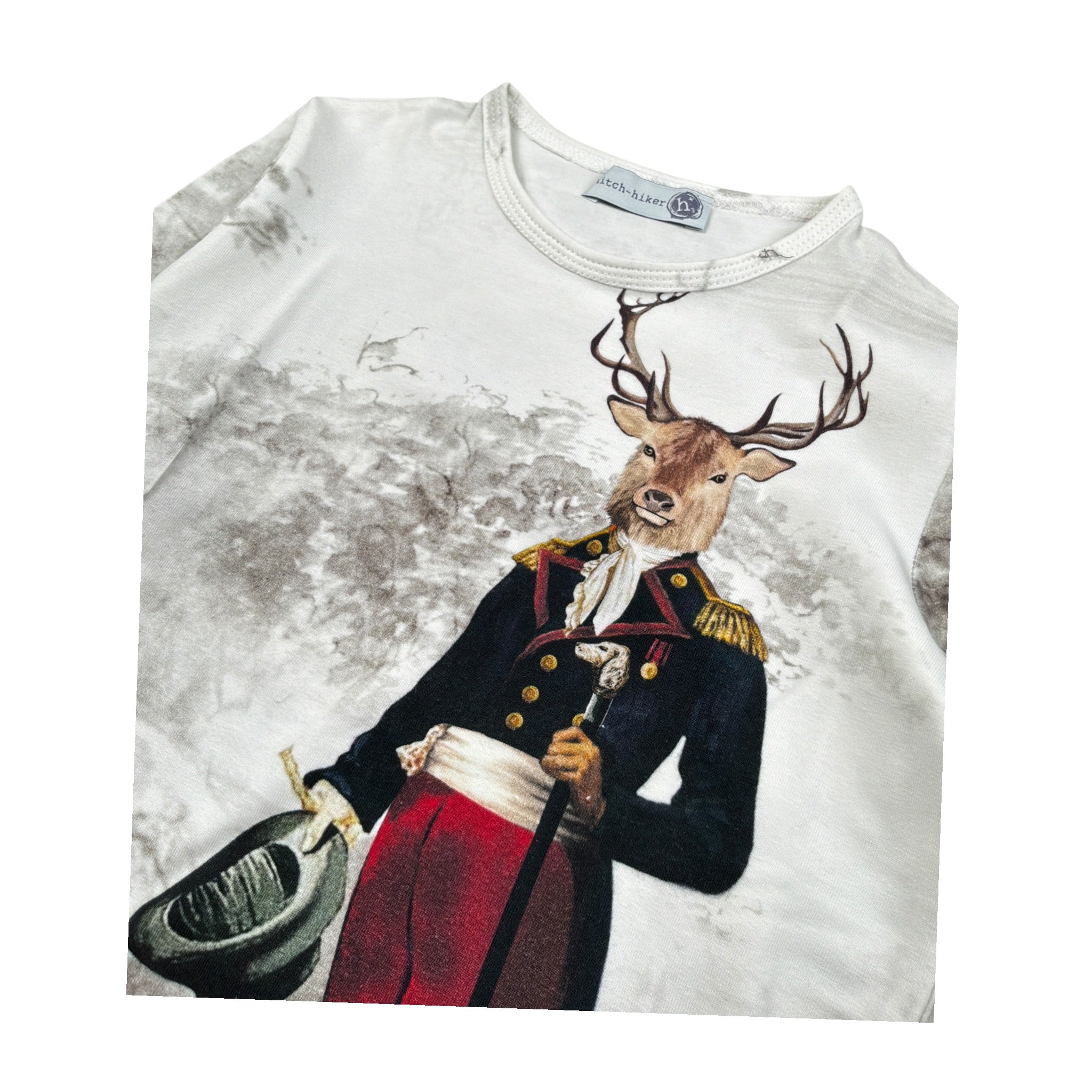 Monnalisa Shirt Girocollo tinta unita con Stampa Bianco per Bambino 258620 BIANCO MONNALISA 