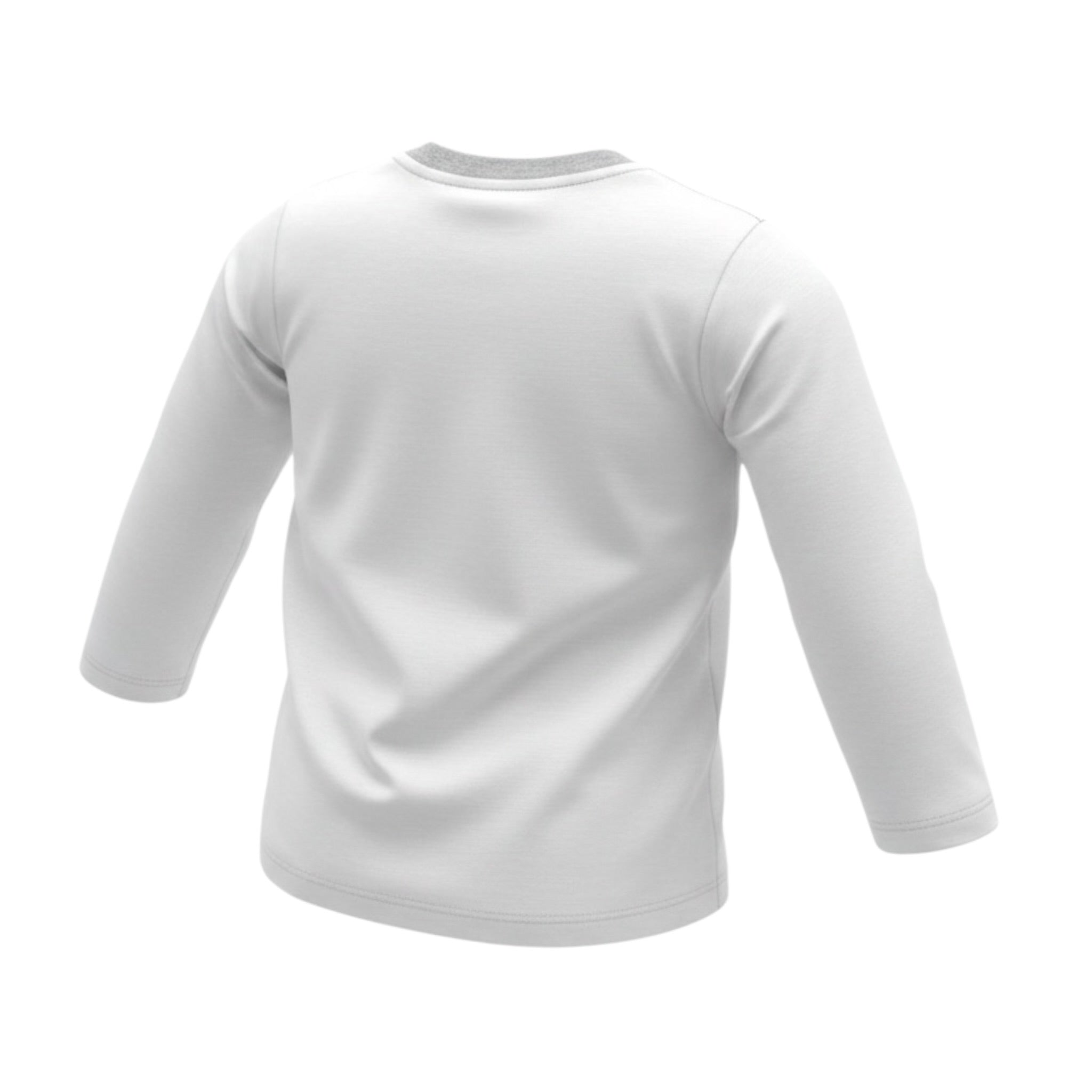 Monnalisa Shirt Girocollo tinta unita con Stampa Bianco per Bambino 280601J BIANCO MONNALISA 