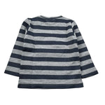 Monnalisa Shirt Bicolore Fantasia A Righr Grigio/Blu per Neonato 282605 GRIGIO/BLU MONNALISA 
