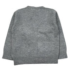Monnalisa Cardigan tinta unita con Ricami Grigio per Neonato 282800 GRIGIO MONNALISA 
