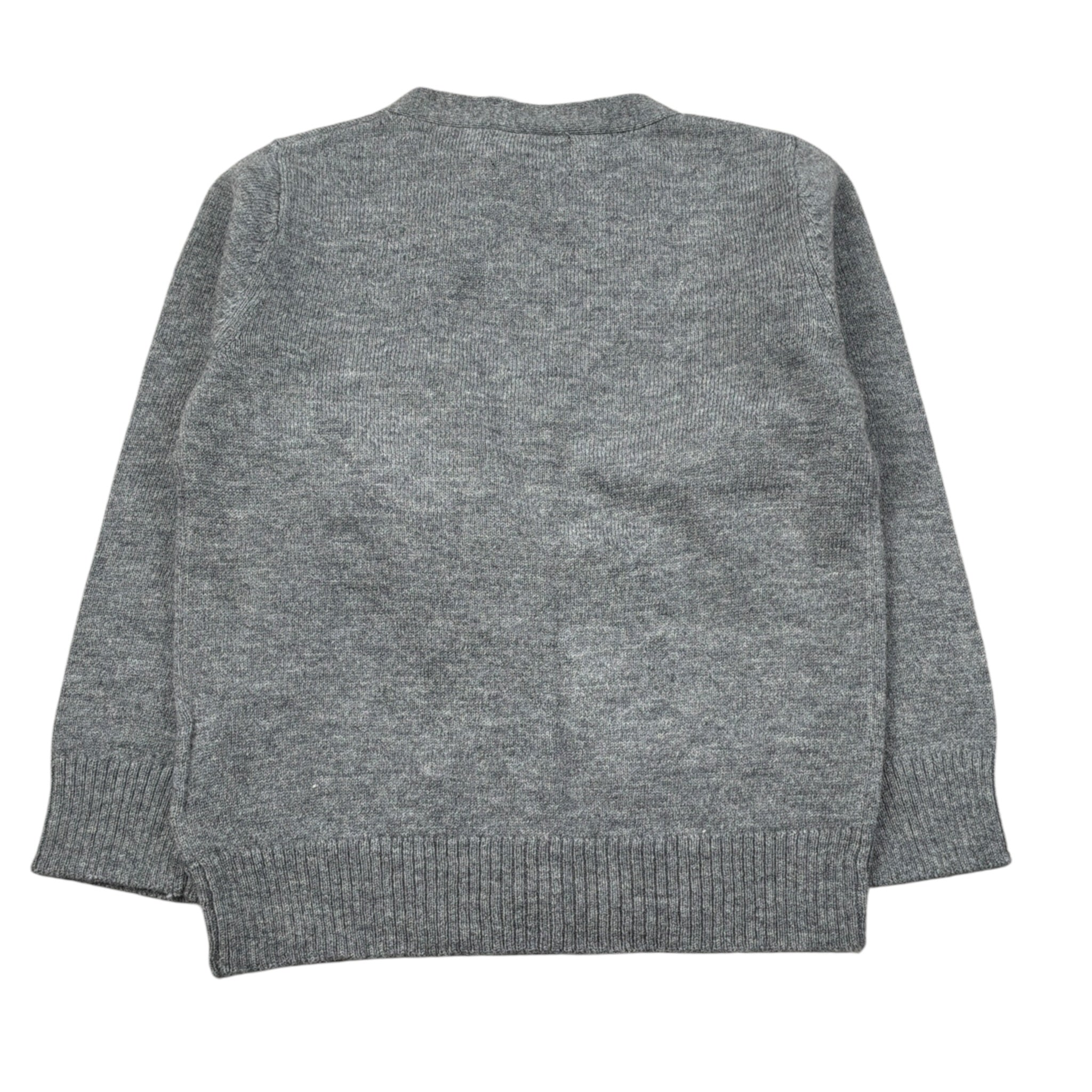 Monnalisa Cardigan tinta unita con Ricami Grigio per Neonato 282800 GRIGIO MONNALISA 