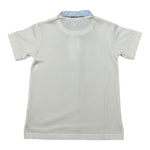 Monnalisa Polo Mezza Manica tinta unita Panna per Neonato 285302 PANNA MONNALISA 