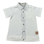 Monnalisa Polo Mezza Manica tinta unita Panna per Neonato 285302 PANNA MONNALISA 