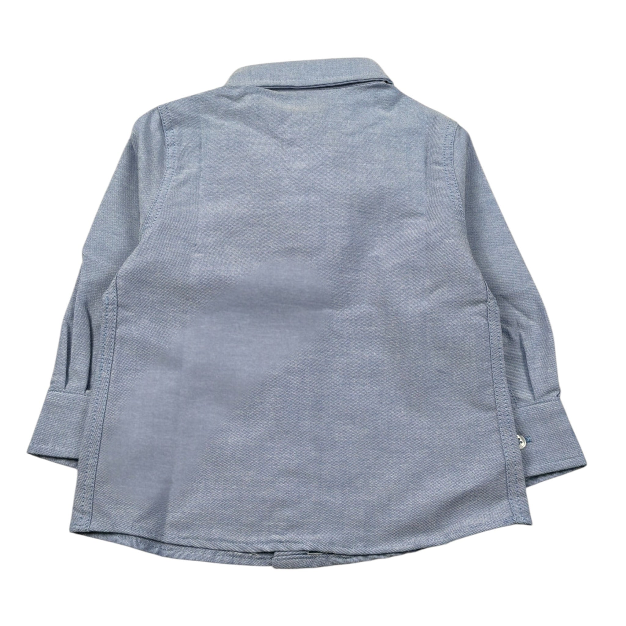 Monnalisa Camicia Manica Lunga tinta unita Azzurro per Neonato 286300 AZZURRO MONNALISA 