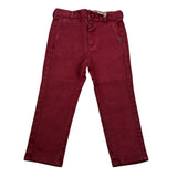 Monnalisa Pantalone Tinta Unit con Girovita Regolabile Rosso per Neonato 288400R1 ROSSO MONNALISA 