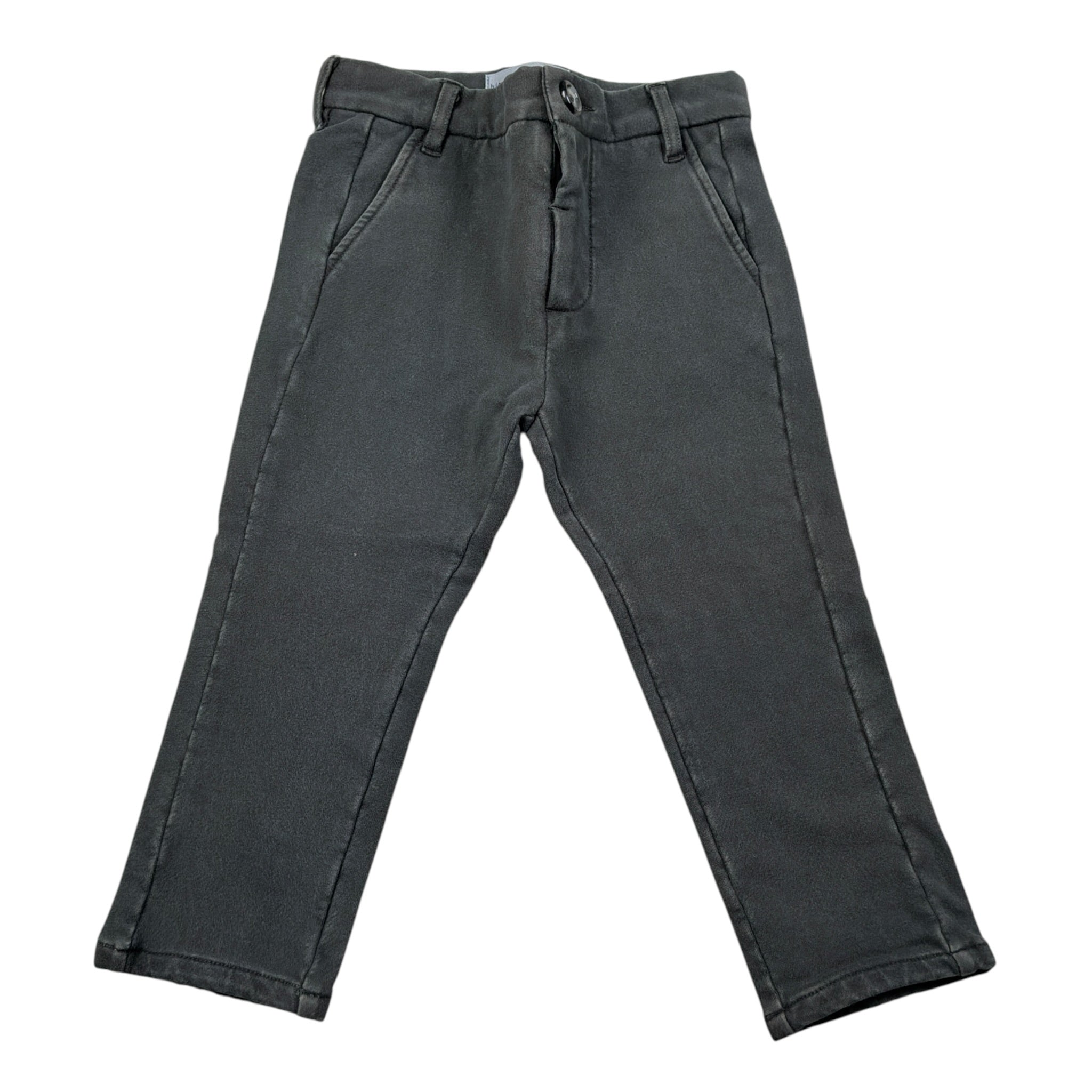Monnalisa Pantalone tinta unita con Girovita Rgolabile Grigio per Neonato 288412R1 GRIGIO MONNALISA 