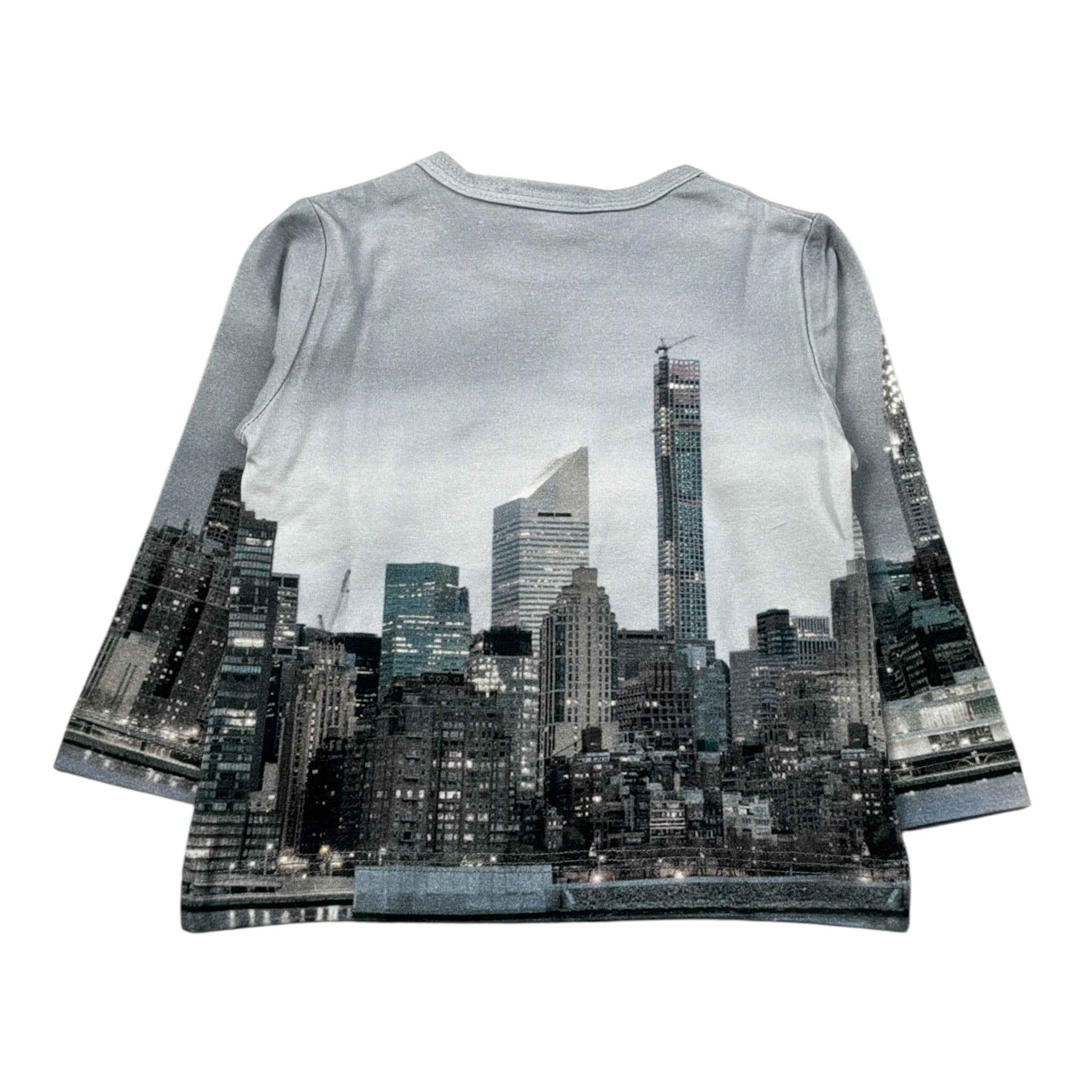 Monnalisa Shirt Stampa Fantasia Grigio per Neonato 288605 GRIGIO MONNALISA 