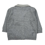Monnalisa Cardigan tinta unita con Ricami Grigio per Neonato 288805 GRIGIO MONNALISA 