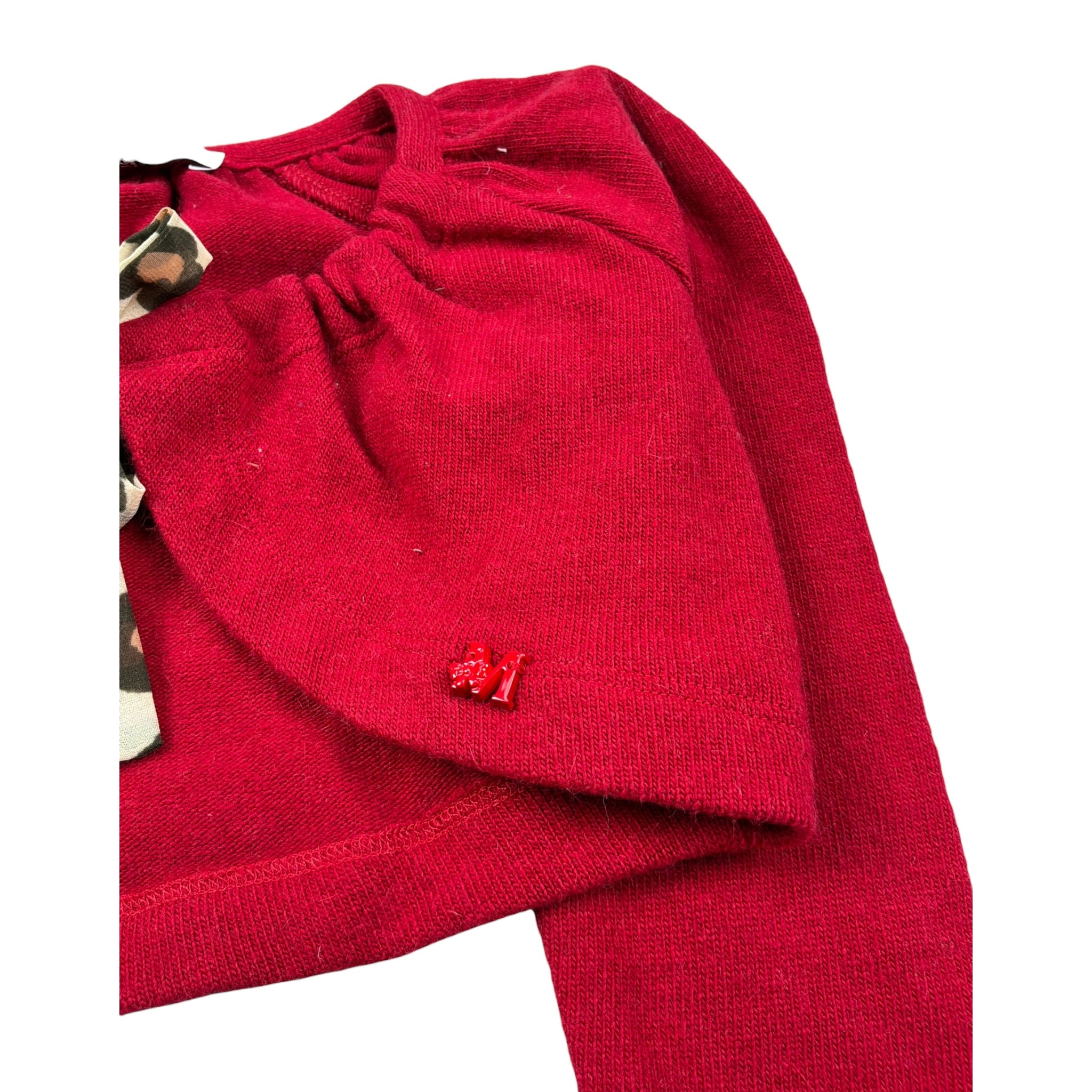 Monnalisa Coprispalle tinta unita Rosso per Neonata 312805 ROSSO MONNALISA 
