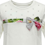 Monnalisa Shirt tinta unita con Stampa Bianco per Neonata 316629 BIANCO MONNALISA 