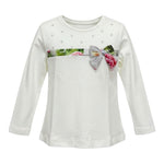Monnalisa Shirt tinta unita con Stampa Bianco per Neonata 316629 BIANCO MONNALISA 