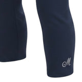 Monnalisa Leggins tinta unita con Brillantini Blu per Neonata 318400 BLU MONNALISA 