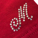 Monnalisa Leggins tinta unita con Brillantini Rosso per Bambina 318400J ROSSO MONNALISA 