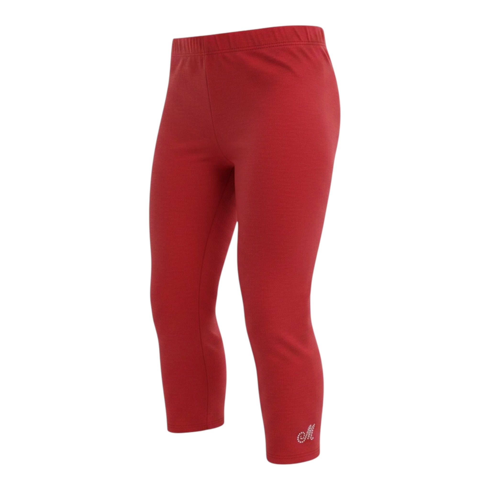 Monnalisa Leggins tinta unita con Brillantini Rosso per Neonata 318400 ROSSO MONNALISA 