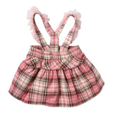 Monnalisa Gonna Stampa Fantasia con Bretelle Rosa per Neonata 31B703 ROSA MONNALISA 
