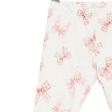 Monnalisa Leggins tinta unita con Stampe Panna per Neonata 31F403 PANNA MONNALISA 