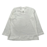 Monnalisa Shirt Girocollo tinta unita con Stampa Panna per Neonata 31F623 PANNA MONNALISA 