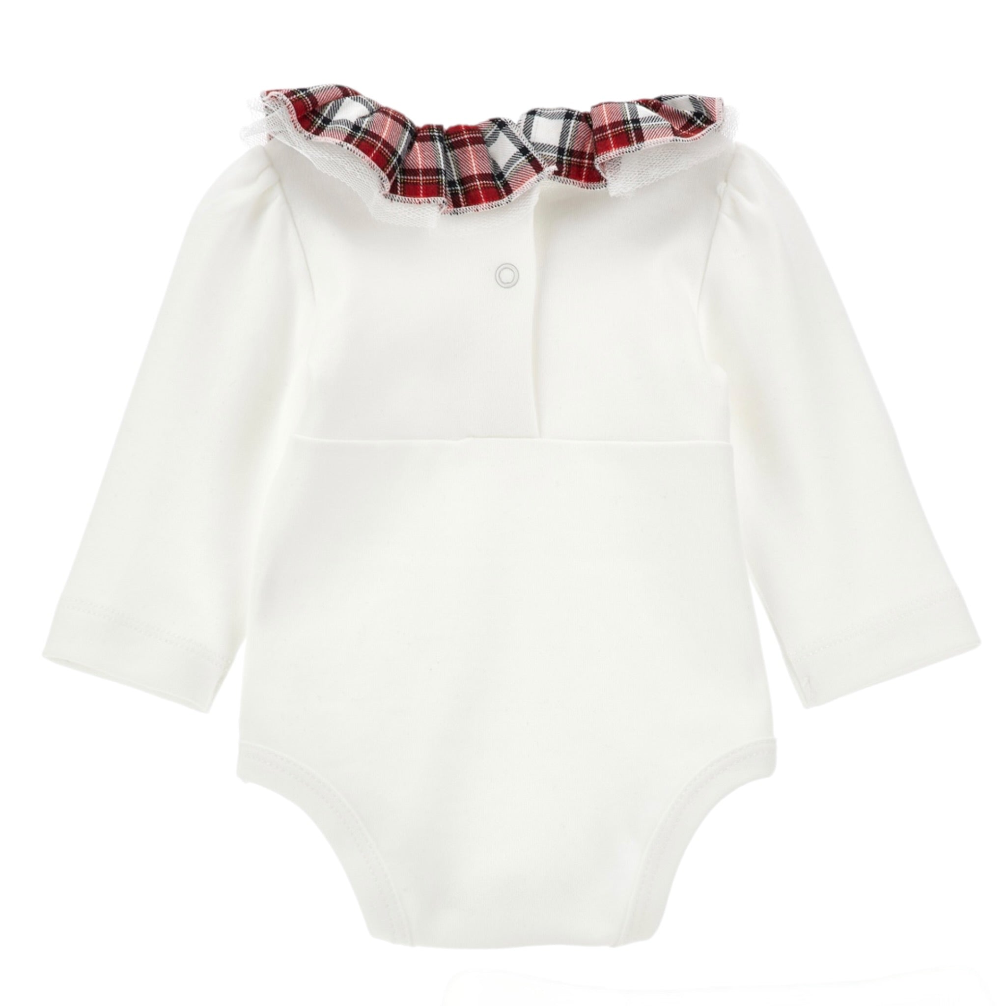 Monnalisa Completo 2Pz Body-Gonna con Fantasia Scozzese Bianco per Neonata 350509 BIANCO MONNALISA 