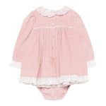 Monnalisa Abito con Culotte tinta unita Rosa per Neonata 35F513 ROSA MONNALISA 