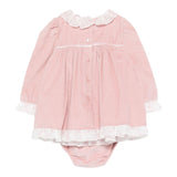 Monnalisa Abito con Culotte tinta unita Rosa per Neonata 35F513 ROSA MONNALISA 